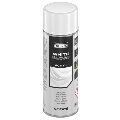 Troton Lakier Akrylowy Spray Biały Połysk - 400ml