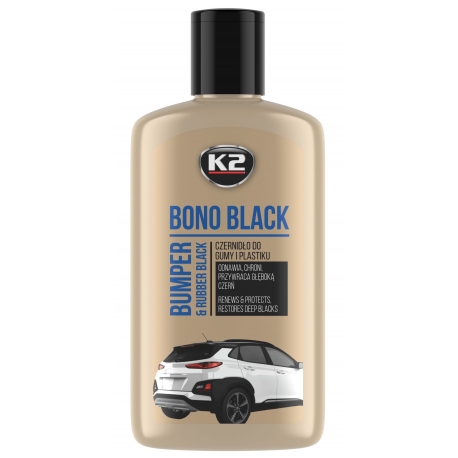 K2 Bono Black Czernidło do Gumy i Plastiku - 250ml