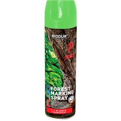Biodur Farba Fluorescencyjna do Znakowania Drzew Spray Zielony - 500ml