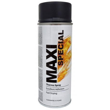 Maxi Color Special Lakier Żaroodporny 800°C  Spray 400ml Czarny