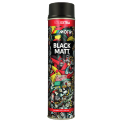 Motip Lakier Akrylowy Czarny Mat Spray 600ml