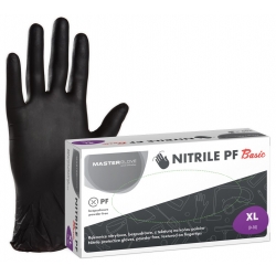 Master Glove Rękawiczki Nitrylowe Basic Czarne XL - 100 szt.