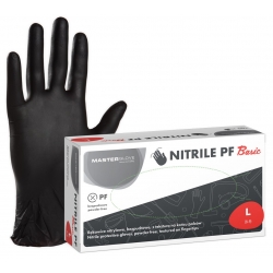 Master Glove Rękawiczki Nitrylowe Basic Czarne L - 100 szt.