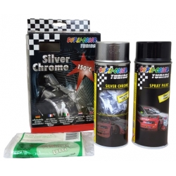 Motip Dupli-Color Silver Chrome Tuning Efekt Chromu Spray Zestaw