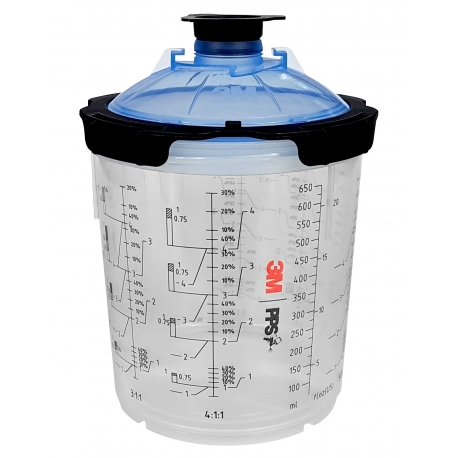 3M PPS Seria 2.0 Zestaw Kubków Miękkich 125μm 650ml - 26026